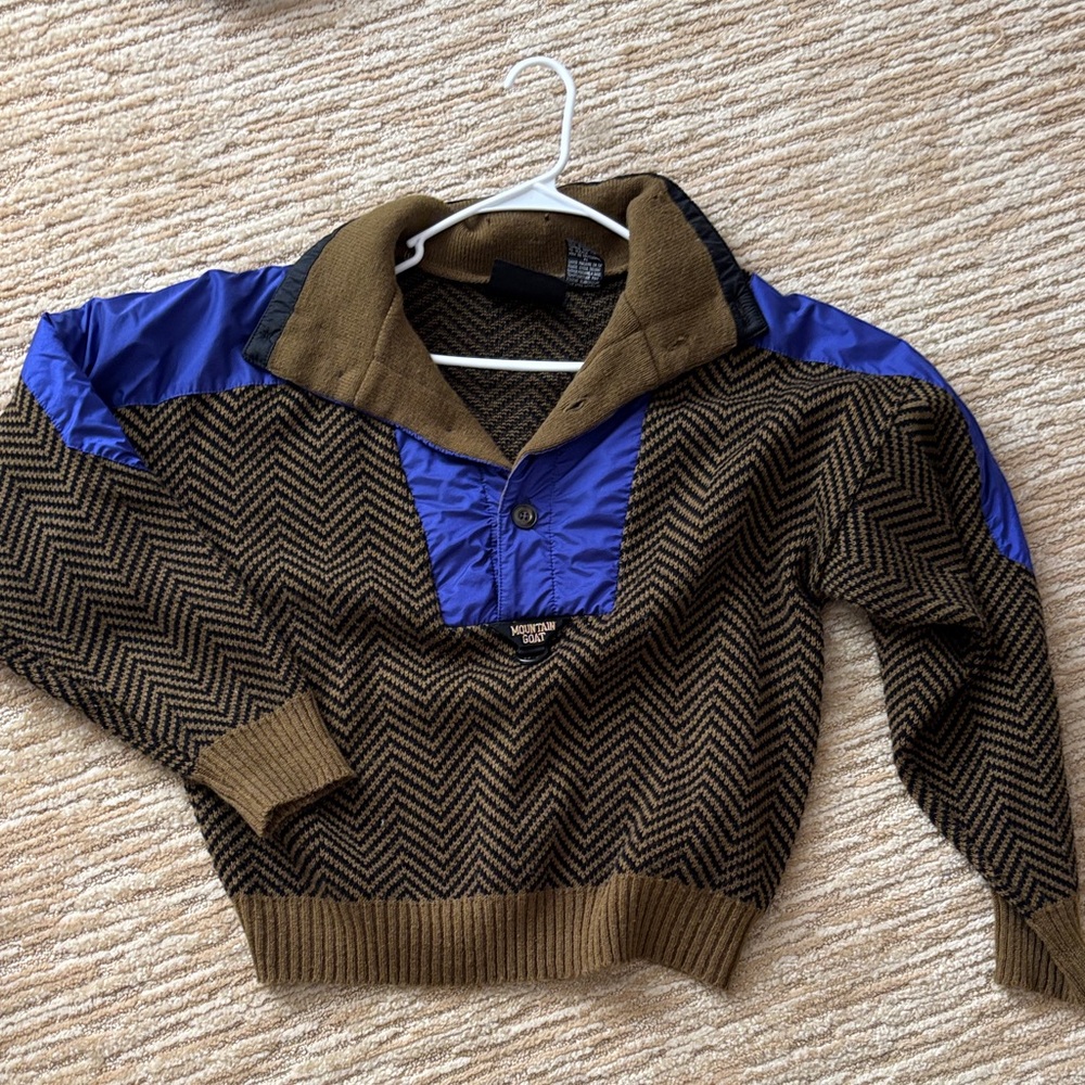 Men’s pullover jacket sweater hybrid
